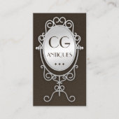 ヴィンテージ旧鏡アンティークディーラーの名刺 名刺 (正面)