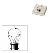 ヴィンテージ旧電球ゴム印 ラバースタンプ (押印)