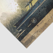 ヴィンテージ旧黒車デコパージュ 薄葉紙 (詳細)