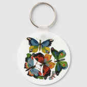 ヴィンテージ昆虫や虫、美しい蝶 キーホルダー