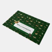 ヴィンテージ昆虫カスタムモノグラムDoormat ドアマット (アングル)