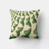 ヴィンテージ昆虫昆虫昆虫蝶パターン クッション (裏面)