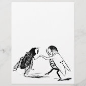 ヴィンテージ昆虫踊り；ブルーボトルフライ (裏面)