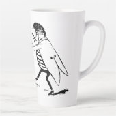 ヴィンテージ昆虫踊り；ブルーボトルフライ カフェラテマグ (右)