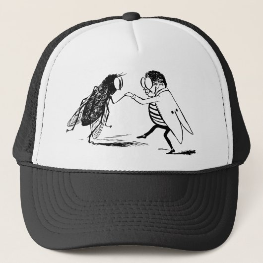 ヴィンテージ昆虫踊り；ブルーボトルフライ キャップ (正面)