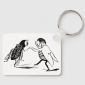 ヴィンテージ昆虫踊り;ブルーボトルフライ キーホルダー (正面)