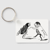 ヴィンテージ昆虫踊り;ブルーボトルフライ キーホルダー (裏面)