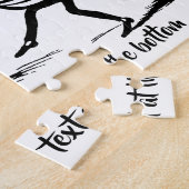 ヴィンテージ昆虫踊り;ブルーボトルフライ ジグソーパズル (側面)