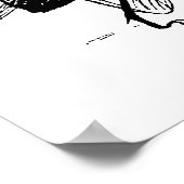 ヴィンテージ昆虫踊り;ブルーボトルフライ ポスター (角)