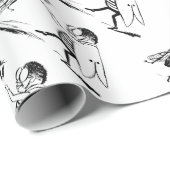 ヴィンテージ昆虫踊り；ブルーボトルフライ ラッピングペーパー (ロールコーナー)