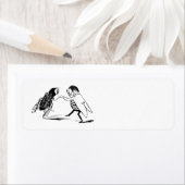 ヴィンテージ昆虫踊り；ブルーボトルフライ ラベル (インサイチュ)