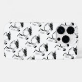 ヴィンテージ昆虫踊り；ブルーボトルフライ Case-Mate iPhoneケース (裏面 (横))