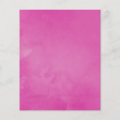 ヴィンテージ明るい赤紫色と紫のフローラ結婚式の招待 チラシ (裏面)
