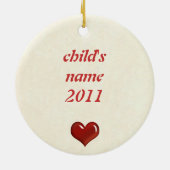 ヴィンテージ星のオーナメントとの少し天使 セラミックオーナメント (裏面)