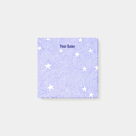 ヴィンテージ星エッチング付箋 ポストイット (正面)