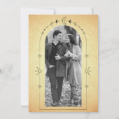 ヴィンテージ星三日月結婚月 セーブザデート (裏面)