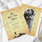 ヴィンテージ星三日月結婚月 セーブザデート