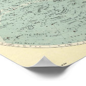 ヴィンテージ星図 – 北天国 ポスター (角)