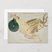 ヴィンテージ星座イラストレーションポスター ポストカード (正面/裏面)