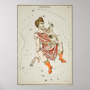 ヴィンテージ星座イラストレーション ポスター