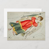 ヴィンテージ星座イラストレーション ポストカード (正面/裏面)