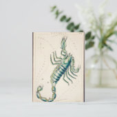 ヴィンテージ星座イラストレーション ポストカード (スタンド正面)