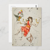 ヴィンテージ星座イラストレーション ポストカード (正面/裏面)