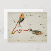 ヴィンテージ星座イラストレーション ポストカード (正面/裏面)