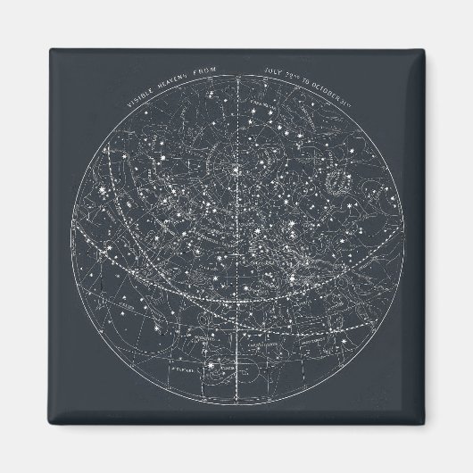 ヴィンテージ星座マップ マグネット (正面)