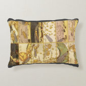 ヴィンテージ星座、アンティーク天文学&星 アクセントクッション (正面)