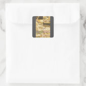 ヴィンテージ星座、アンティーク天文学 & 星 スクエアシール (バッグ)