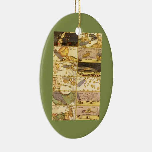 ヴィンテージ星座、アンティーク天文学&星 セラミックオーナメント (右)