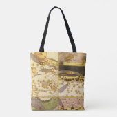 ヴィンテージ星座、アンティーク天文学&星 トートバッグ (裏面)