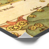 ヴィンテージ星座、アンティーク天文学&星 ポスター (角)