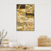 ヴィンテージ星座、アンティーク天文学&星 ポスター (キッチン)