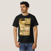 ヴィンテージ星座、アンティーク天文学&星 Tシャツ (正面フル)