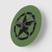 ヴィンテージ星時計 ラウンド壁時計 (傾斜)