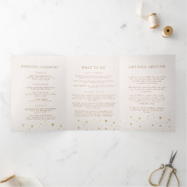 ヴィンテージ星月折り結婚式 プログラム