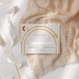 ヴィンテージ星月RSVP応答カード 出欠カード