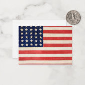 ヴィンテージ星条旗 ノートカード (正面/裏面インサイチュ)