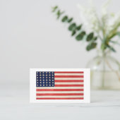 ヴィンテージ星条旗 名刺 (スタンド正面)
