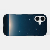 ヴィンテージ星空の地平線 iPhone 16ケース (裏面横)
