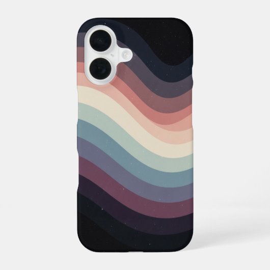 ヴィンテージ星雲の地平線 iPhone 16ケース (裏面)