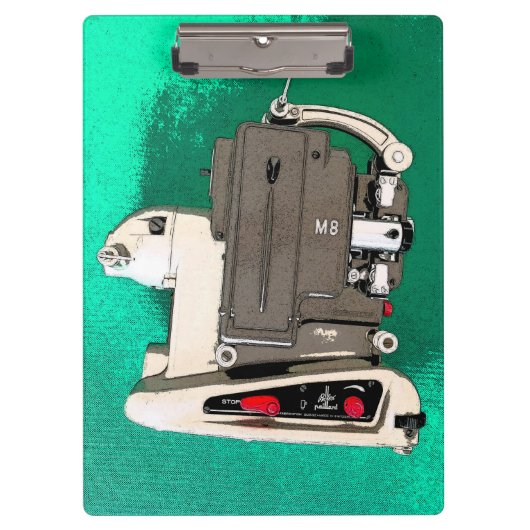 ヴィンテージ映写機 クリップボード (正面)