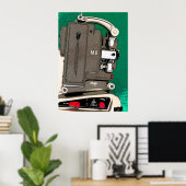 ヴィンテージ映写機 ポスター (ホームオフィス)