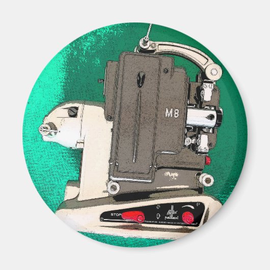 ヴィンテージ映写機 マグネット (正面)