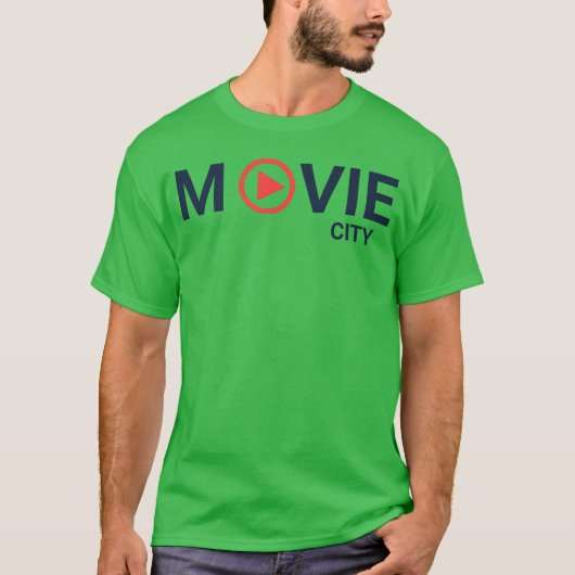 ヴィンテージ映画の街 Tシャツ (正面)