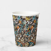 ヴィンテージ映画をテーマにした誕生日パーティー 紙コップ (右)