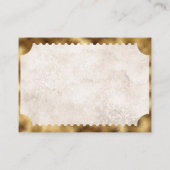 ヴィンテージ映画チケットブライダルシャワーゲーム エンクロージャーカード (裏面)