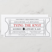 ヴィンテージ映画チケット招待状 招待状 (正面/裏面)